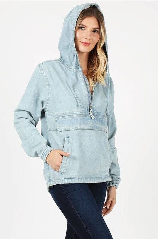 Denim 1/4 Zip