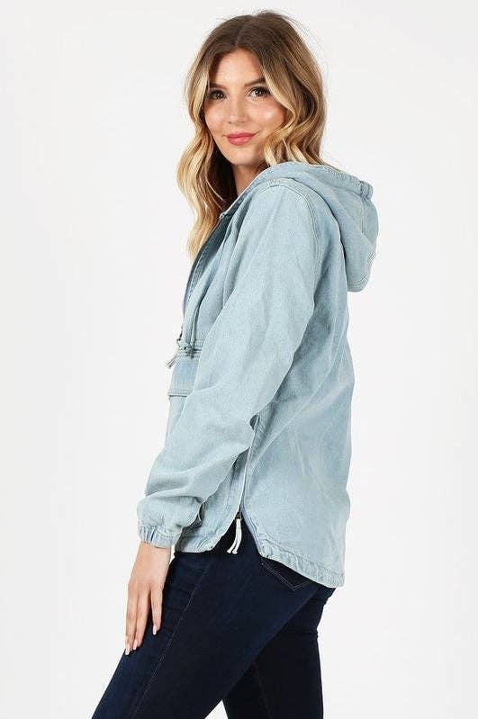 Denim 1/4 Zip