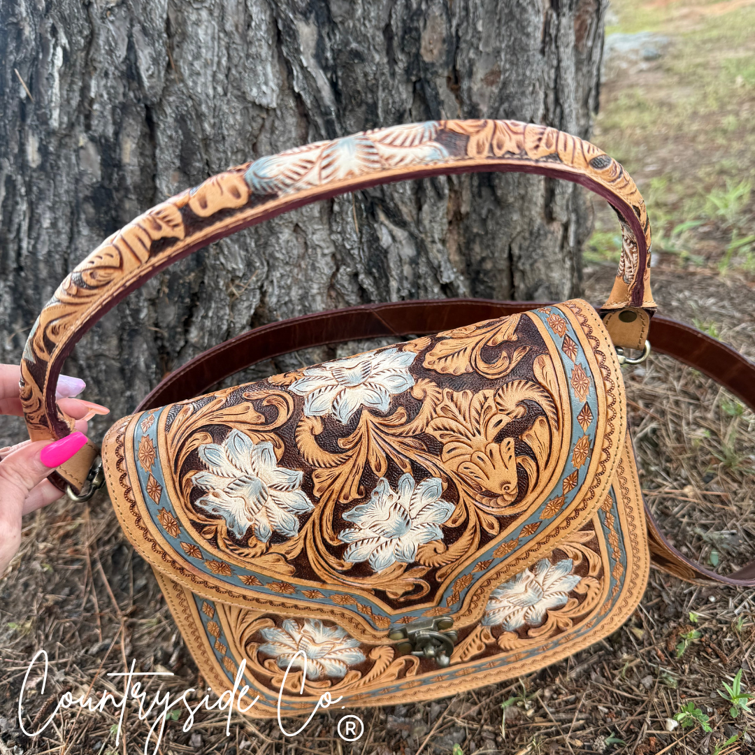 Stella Tooled Leather Handbag