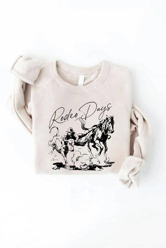 RODEO DAYS Crewneck Heather Dust
