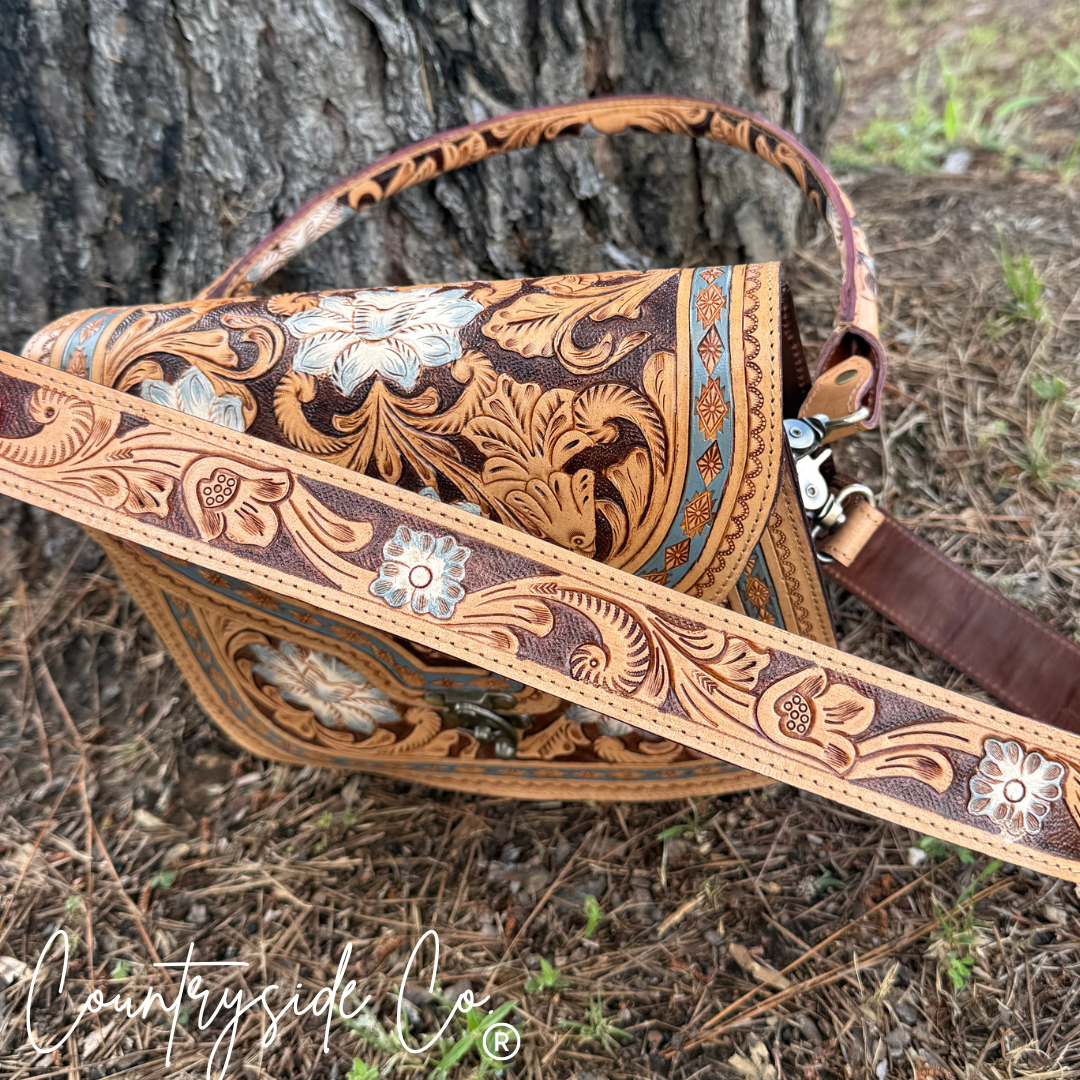 Stella Tooled Leather Handbag