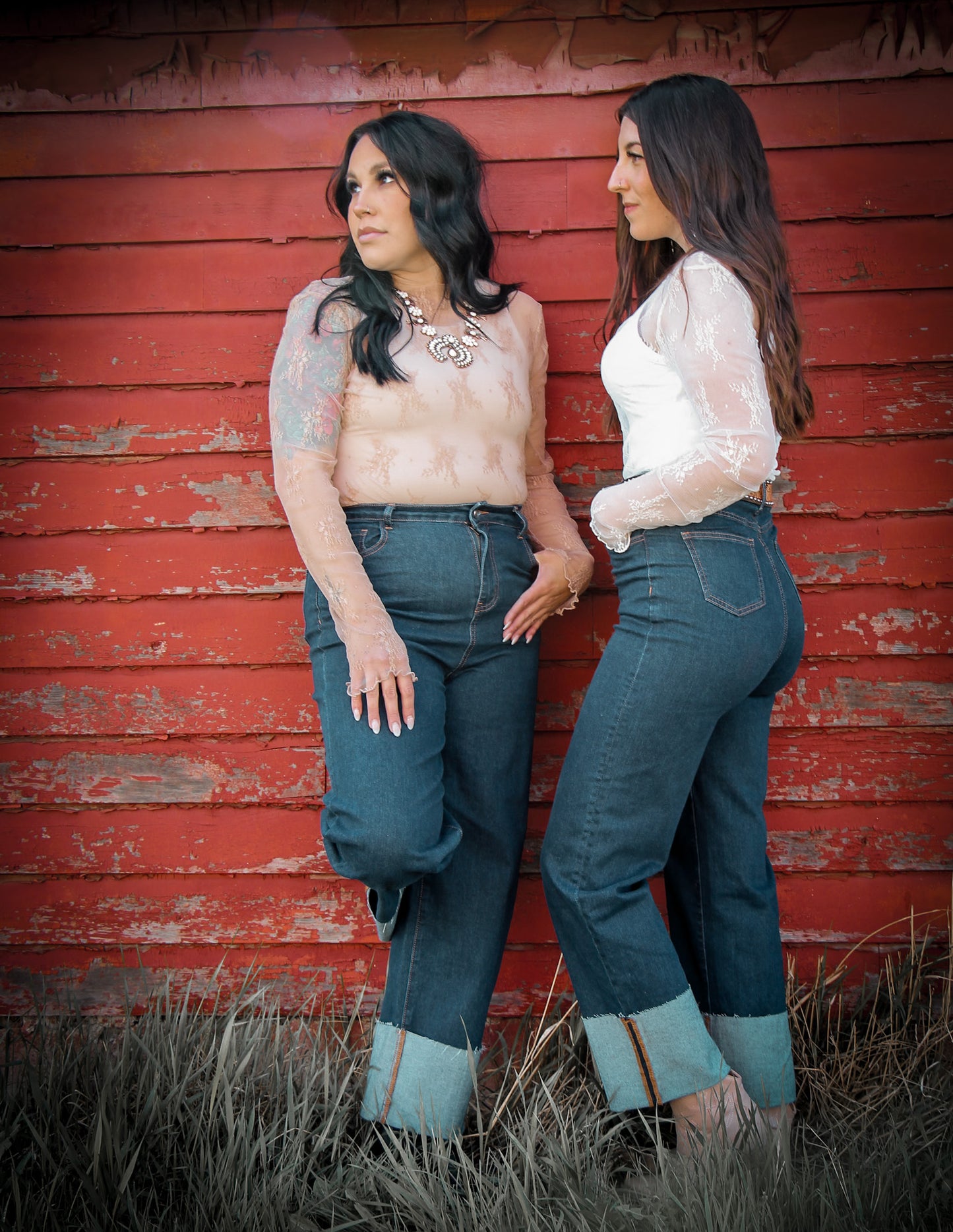 Dark Wash Straight Leg Jeans