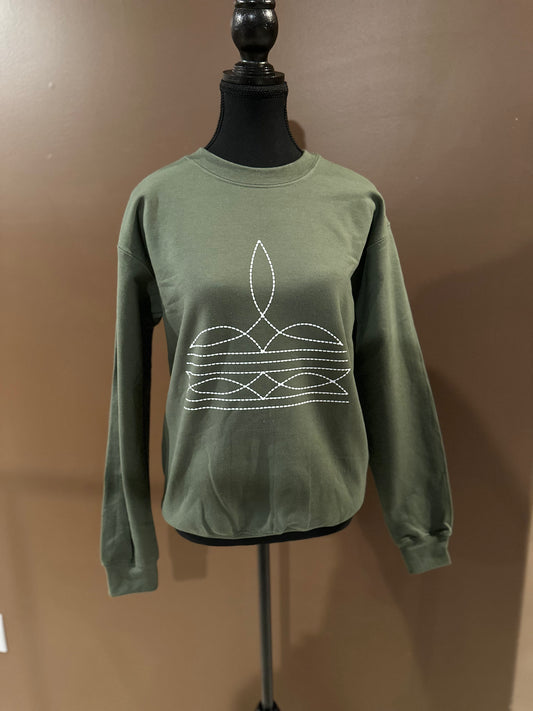 Bootstitch Crew Military