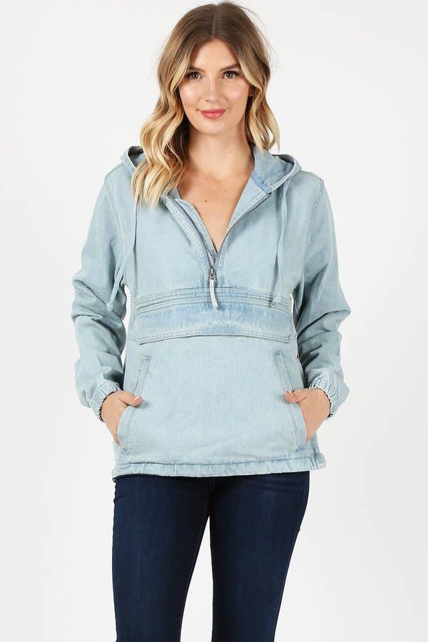 Denim 1/4 Zip