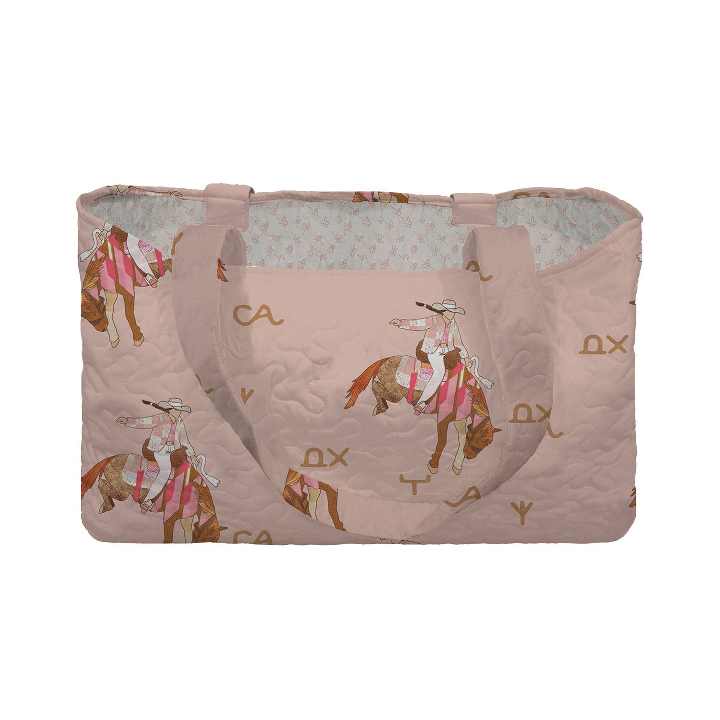 Casey Cowgirl Patchwork Rose Quilted Tote