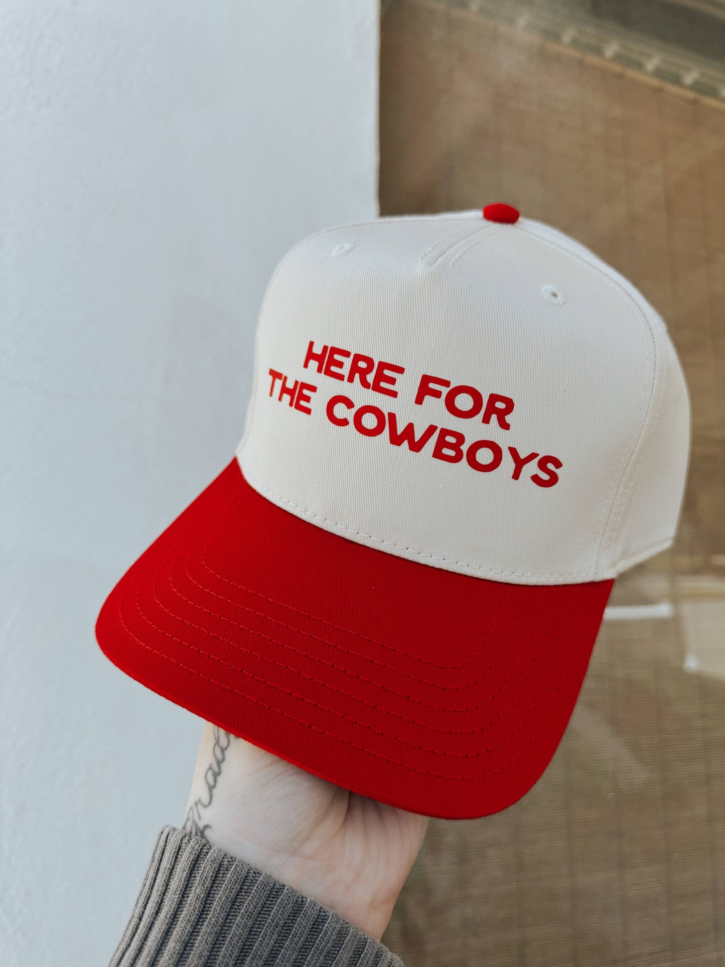 Here For The Cowboys Trucker Hat