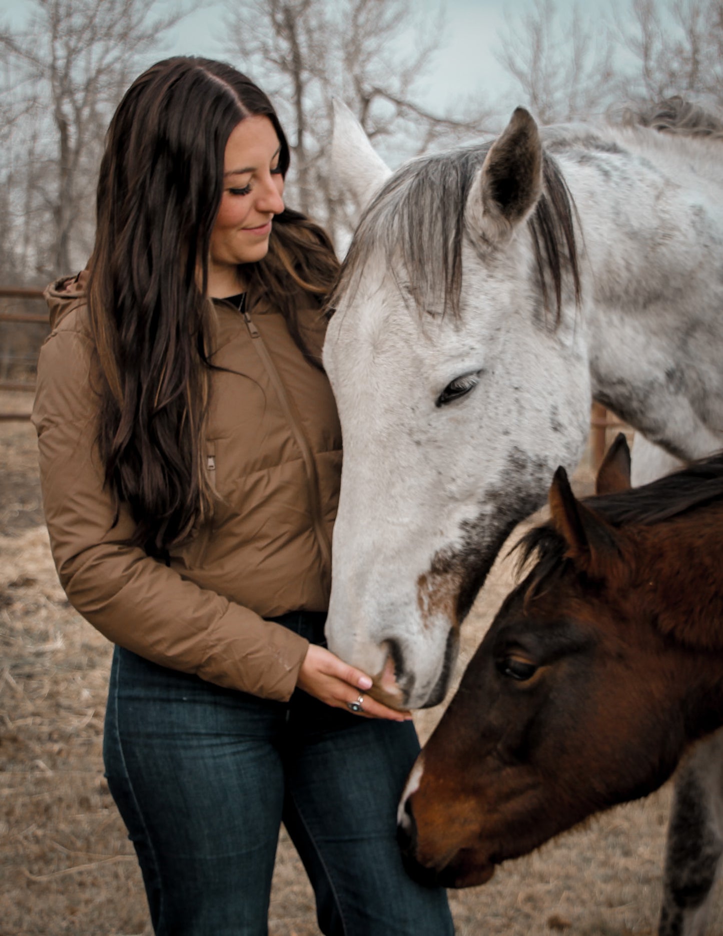 Cozy Drawstring Hooded Puffer Jacket: Chocolate