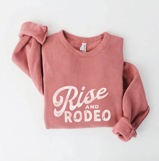 RISE AND RODEO Crewneck Mauve