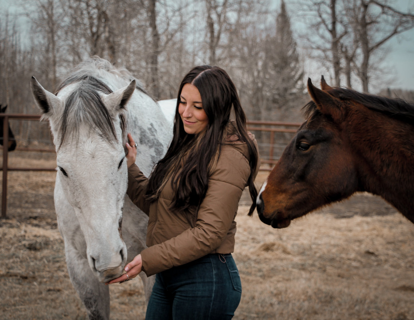 Cozy Drawstring Hooded Puffer Jacket: Chocolate