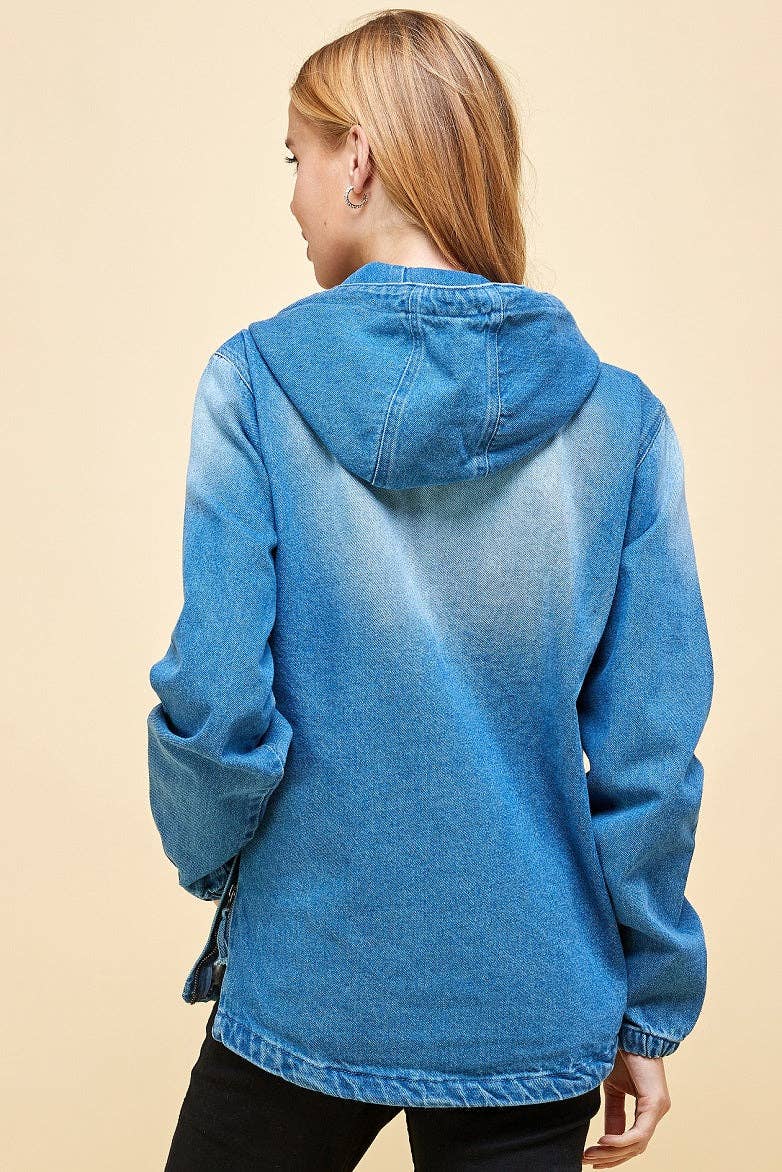 Ladies Denim Jacket - Dark Wash