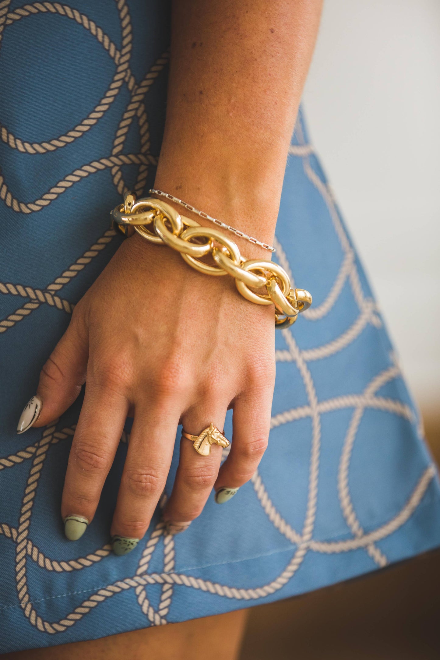 18K  White Gold Plated Adjustable Ring Set(only gold pictured)