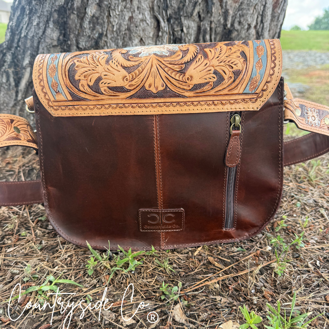 Stella Tooled Leather Handbag