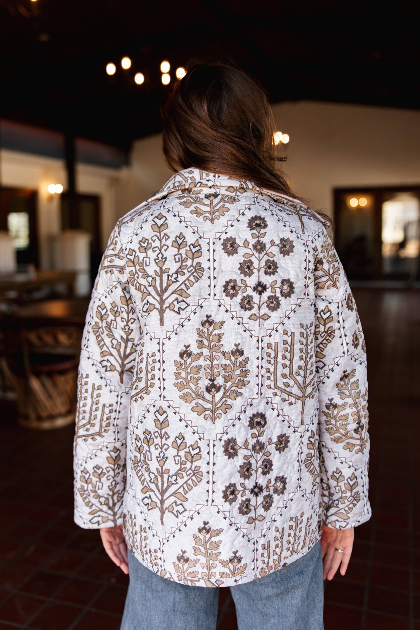 Tavi Neutral Quilted Snap Jacket
