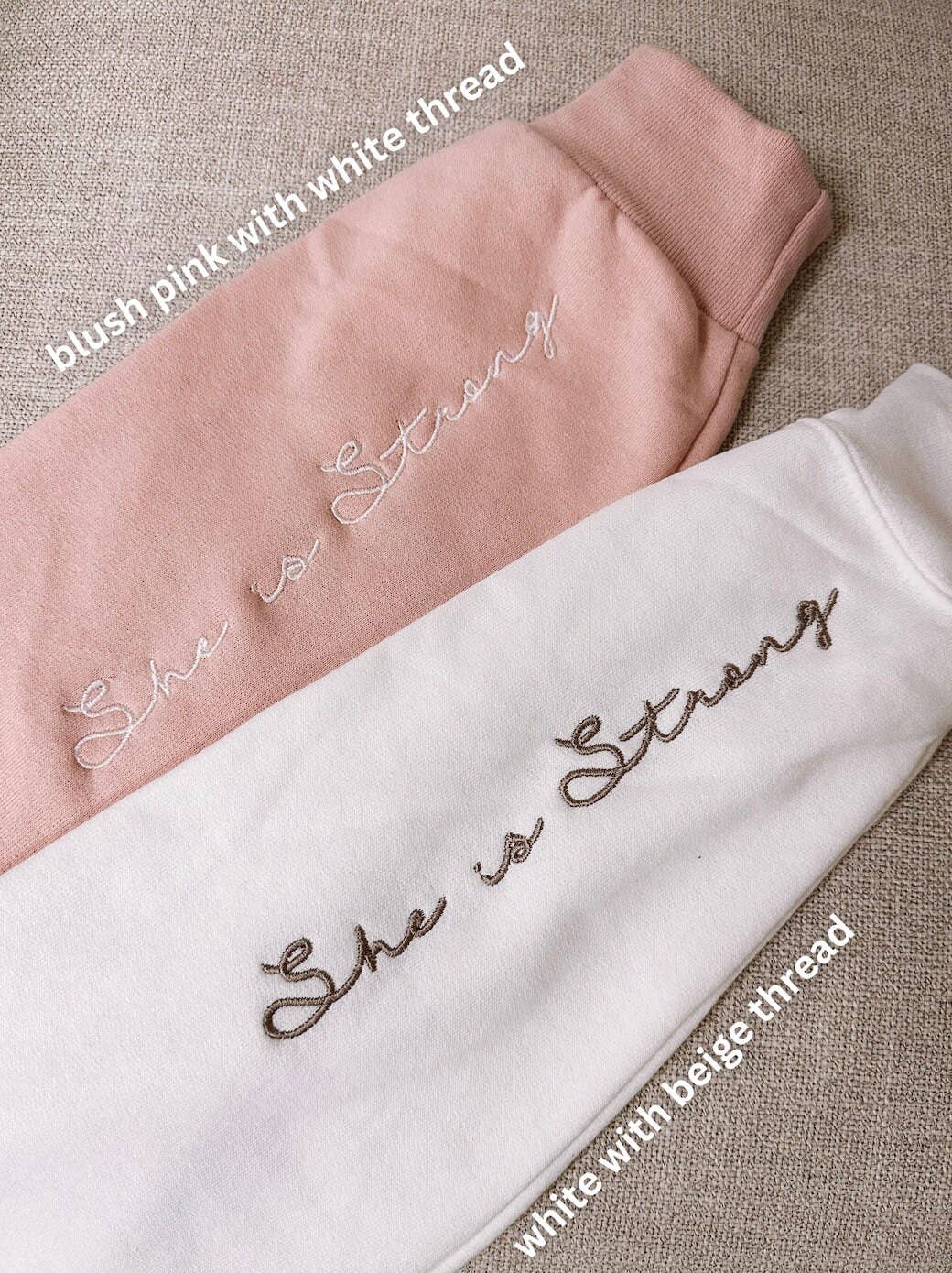 She Is Strong-Blush Pink