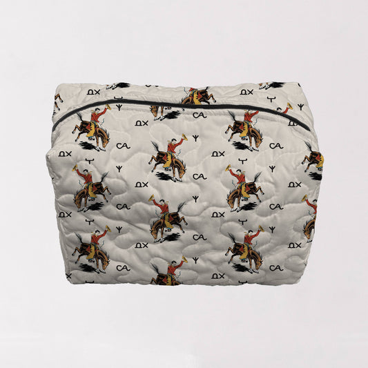 Lazy J Linen Makeup Bag