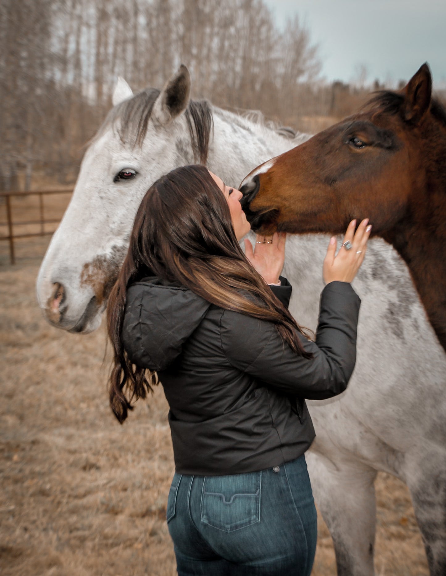 Cozy Drawstring Hooded Puffer Jacket: BLACK