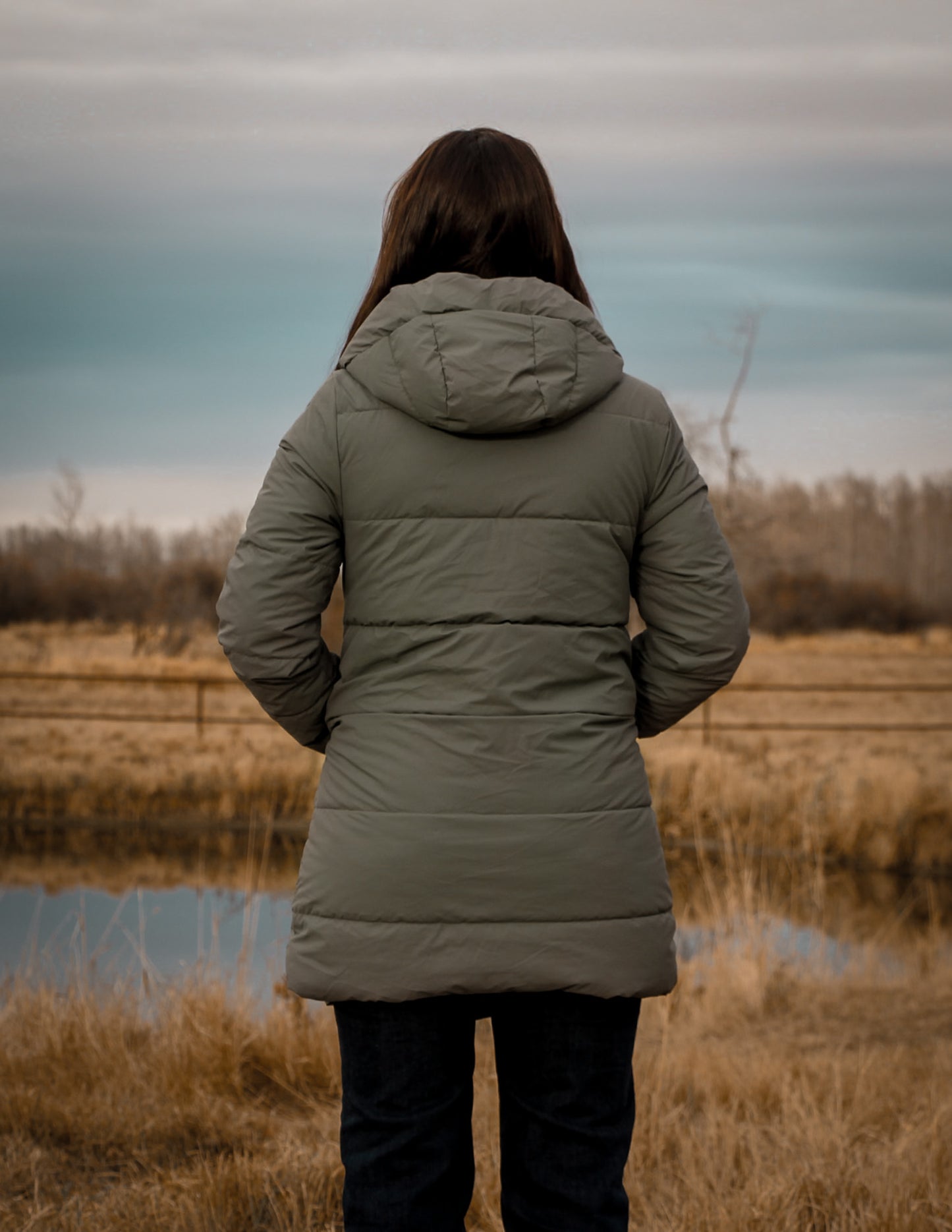 Hooded Longline Quilted Puffer Coat