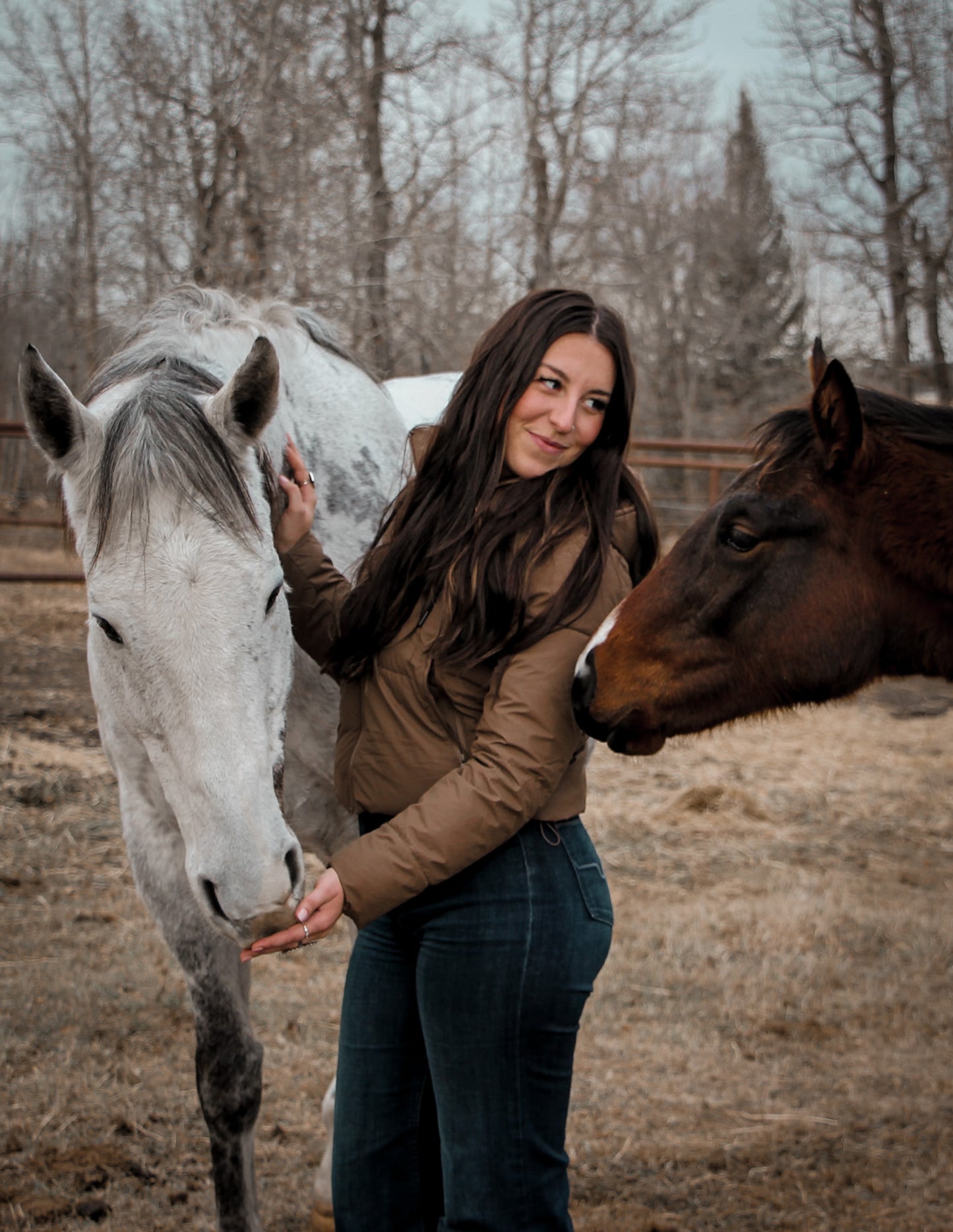 Cozy Drawstring Hooded Puffer Jacket: Chocolate