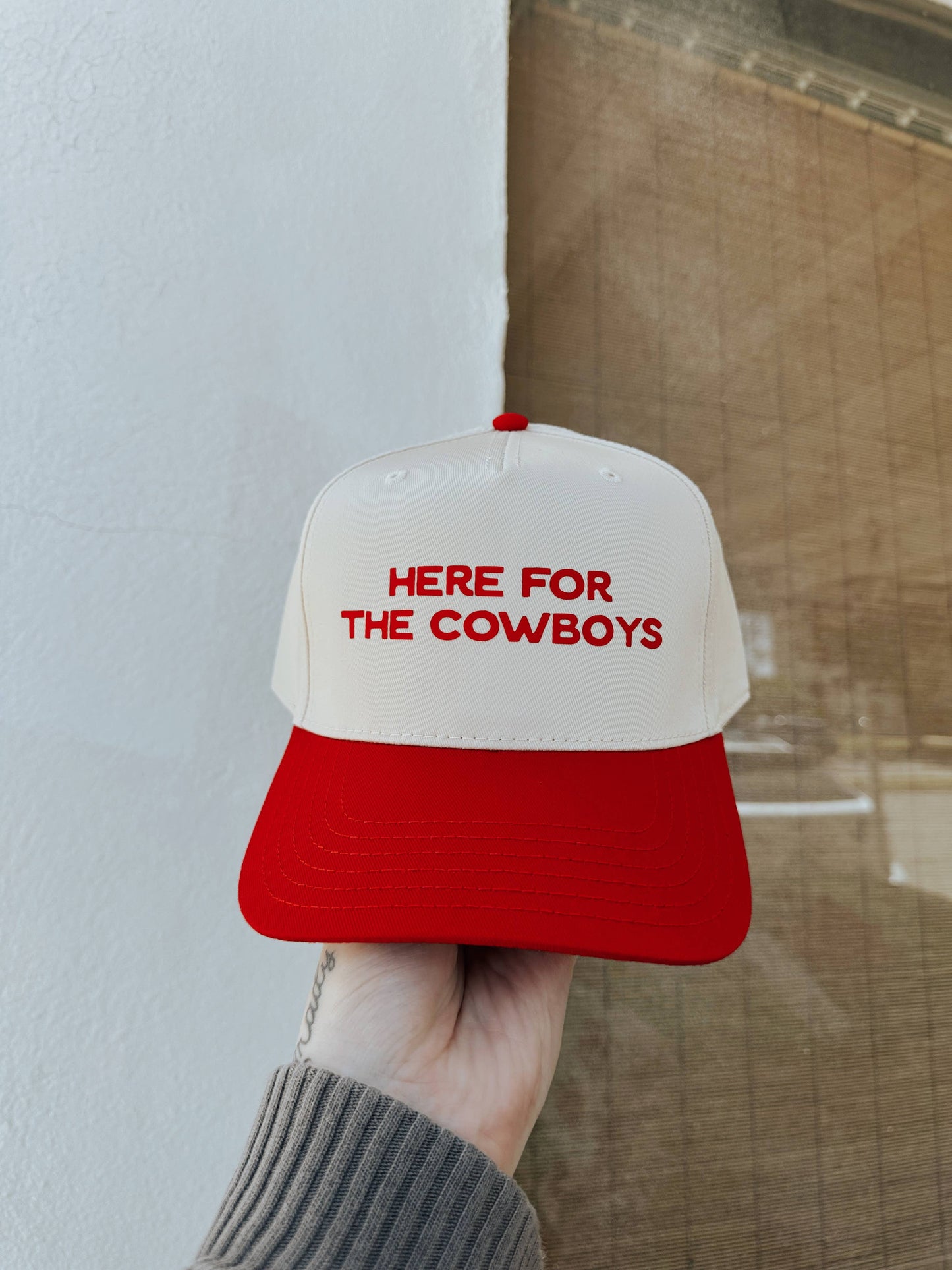Here For The Cowboys Trucker Hat