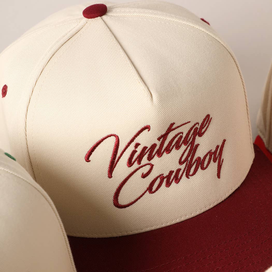 Vintage Cowboy Burgundy