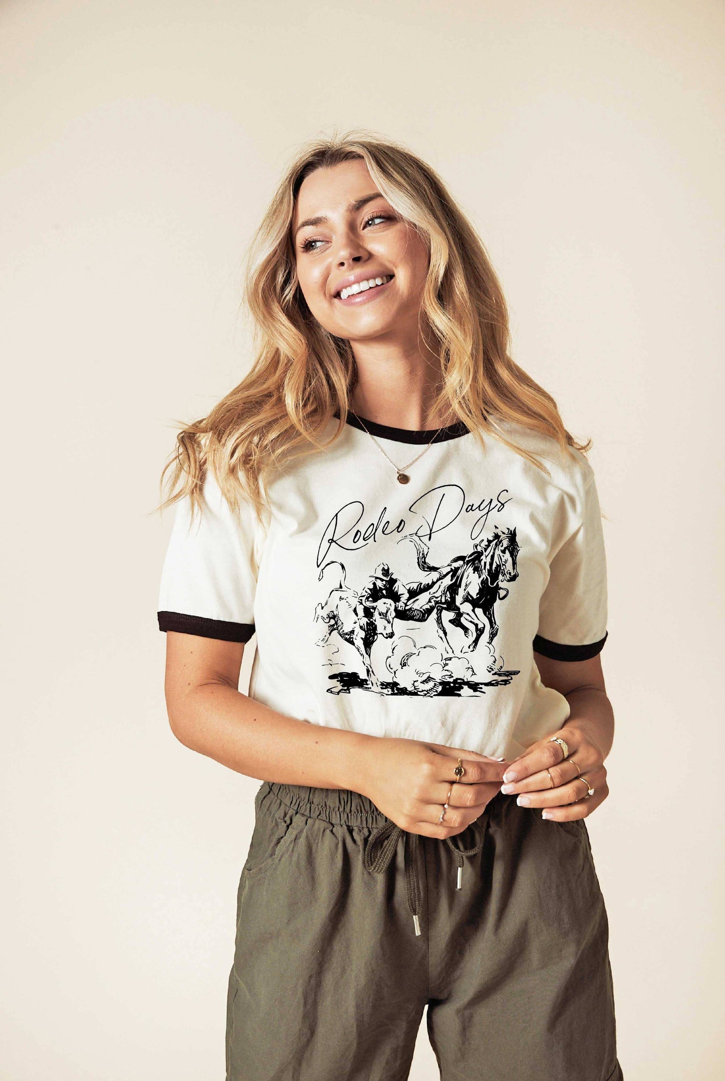 RODEO DAYS Ringer Graphic Tee