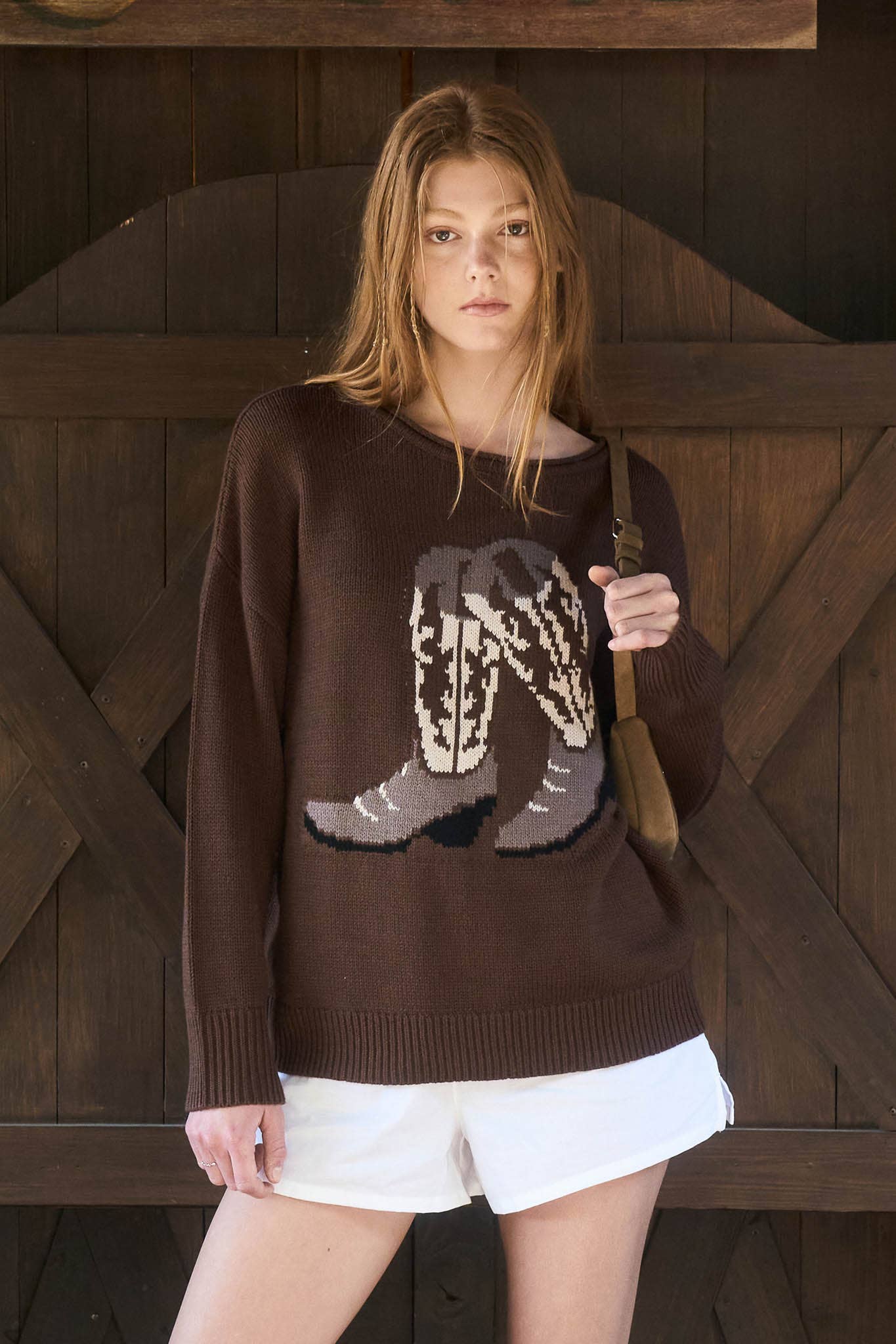 Boots- Knit Sweater