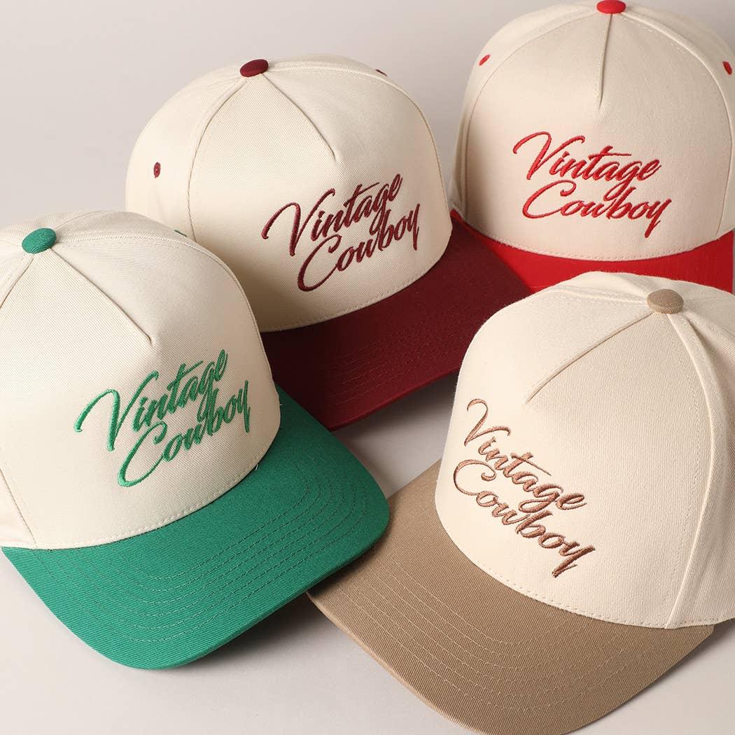 Vintage Cowboy Burgundy