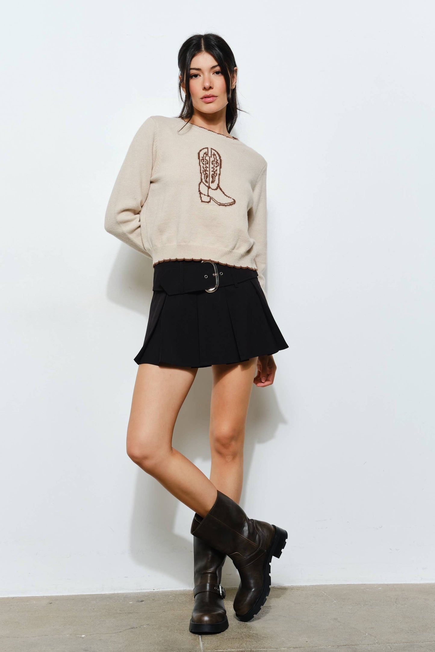 CAMERON COWBOY BOOTS SWEATER